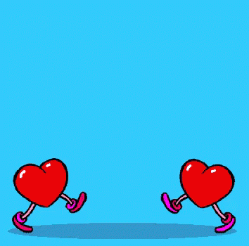 Gif animé je t'aime deux coeurs en un